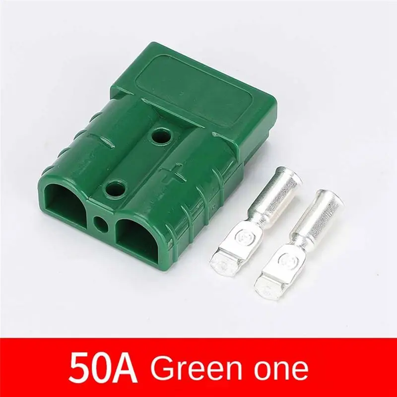ABZC 50A High Current Connector Battery Quick Disconnect for EV Solar UPS New for Energy Plugs Green 10 Pack