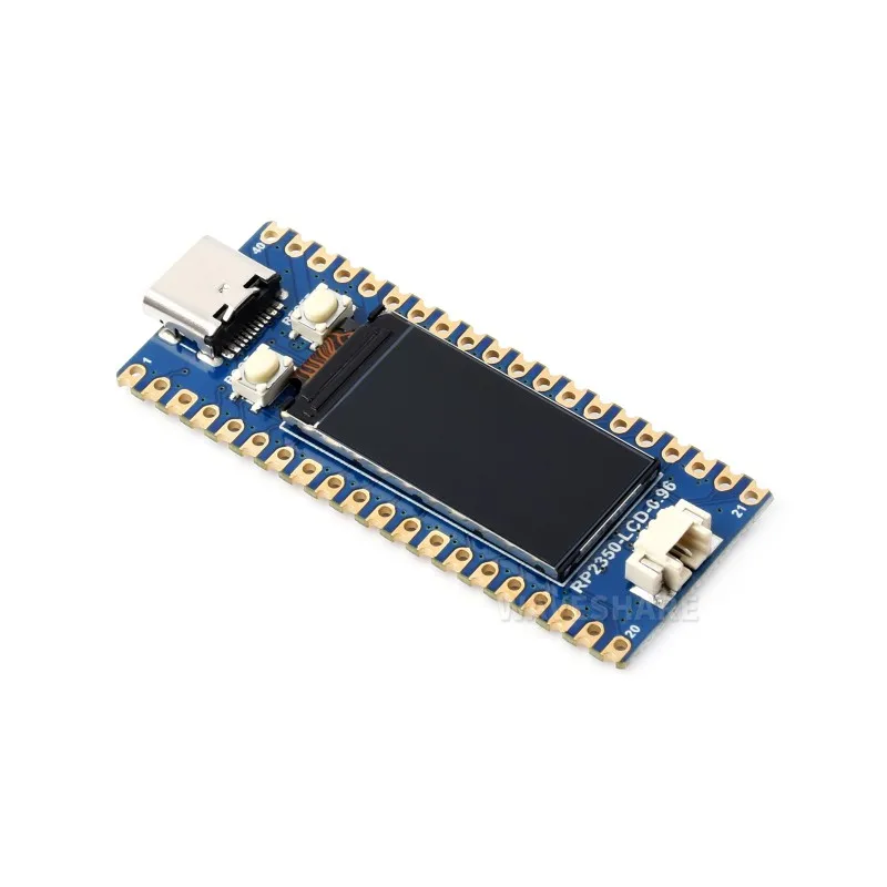 Placa de desarrollo Waveshare RP2350-LCD-0.96, con pantalla LCD de 0,96 pulgadas, resolución de 160 × 80, basada en RP2350A de doble núcleo y arco dual