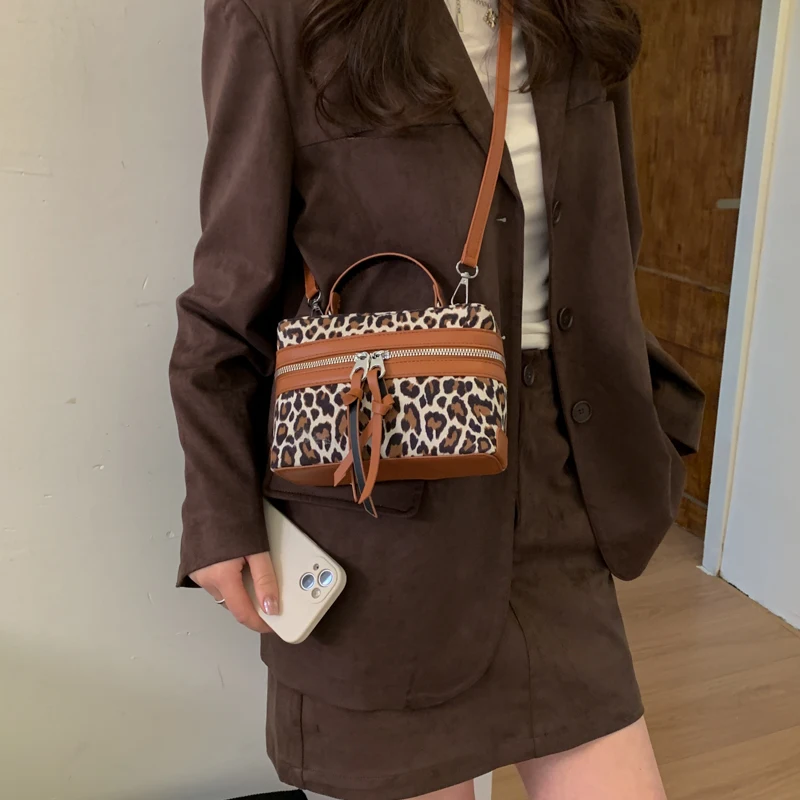 صندوق الموضة حقائب يد نسائية مصمم ليوبارد الكتف حقائب كروسبودي عادية متعددة الاستخدامات محافظ الهاتف الصغيرة 2026 bolso mujer