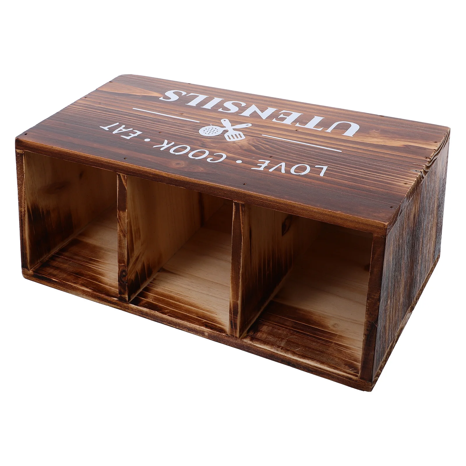 

Premium Wood Kitchen Utensil Organizer Multicompartment Design Tableware Holder Spoon Chopstick Storage Dining Room