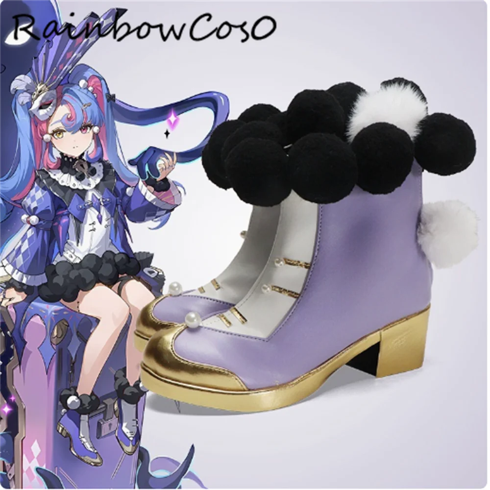 ROCCIA Rinascita Wuthering Waves Cosplay Shoes Boots Game Anime Halloween Christmas RainbowCos0 W4709