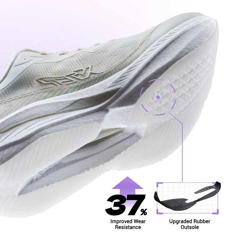 Xtep Integrally Formed 2.0 Women Running Shoes 2024 Autumn Comfortable Stability Cushion Support Rebound Sneakers 876318110074