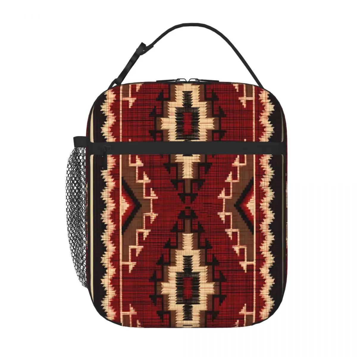 Bestselling Navajo PATTERNS TRIBAL ETHNIC Patchwork Bento Bag Office Outdoor Lunch Lunch Handbag