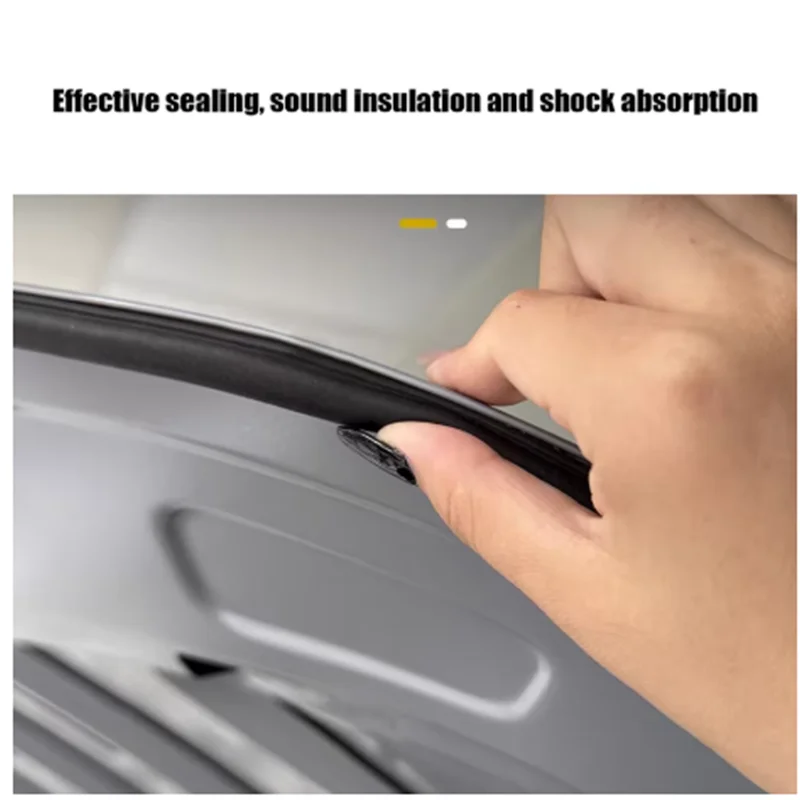 5/10/20M Rubber Car Trunk Weather Seal Strip Universal Weatherstrip for Hood/Trunk Soundproof Dushproof Big D Line Sealing Strip
