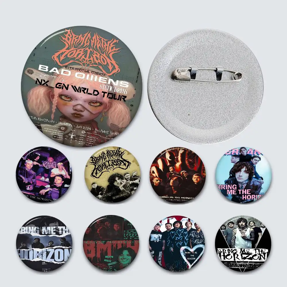 روك باند B-Bring Me The H-Horizon صفيح لينة زر دبوس بروش شارة معدنية مخصصة مجوهرات اكسسوارات قبعة حقيبة التلبيب