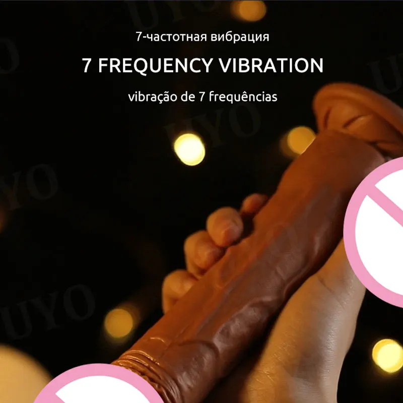 realistic big dildo vibrator penis telescopic swing heating silicone dildos female remote control vibrators for women UYO