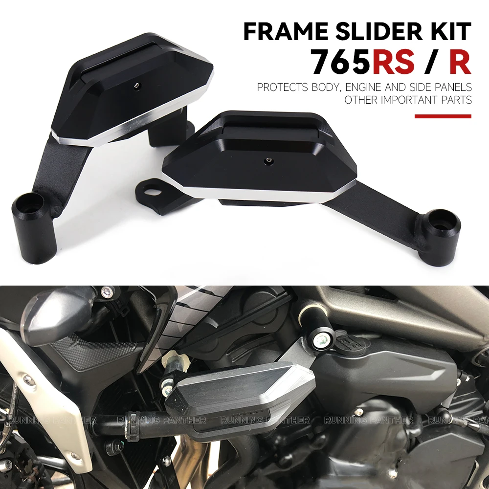 

Motorcycle Engine Guard Anti Crash Frame Slider Kit Falling Protector Cover FOR Street Triple 765S 765R 765RS RS765 675Rx 675R