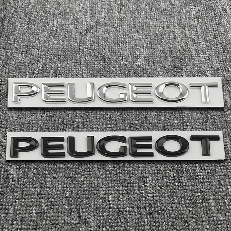 PEUGEOT Emblem Car Rear Stickers Trunk Decoration Logo Accessories For 408 4008 308 3008 Rifter 5008 508 2008 208 301 RCZ 407