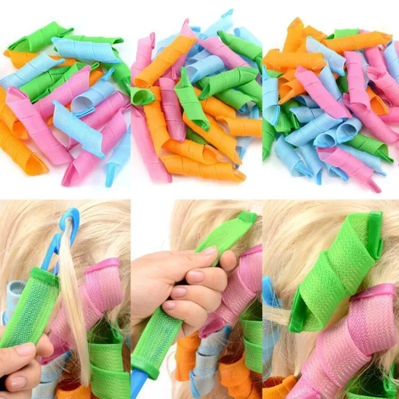 New 20Pcs Magic Hair Curler Wave Formers DIY Rollers Hair Styling Tool Portable Hair Styling Accessories
