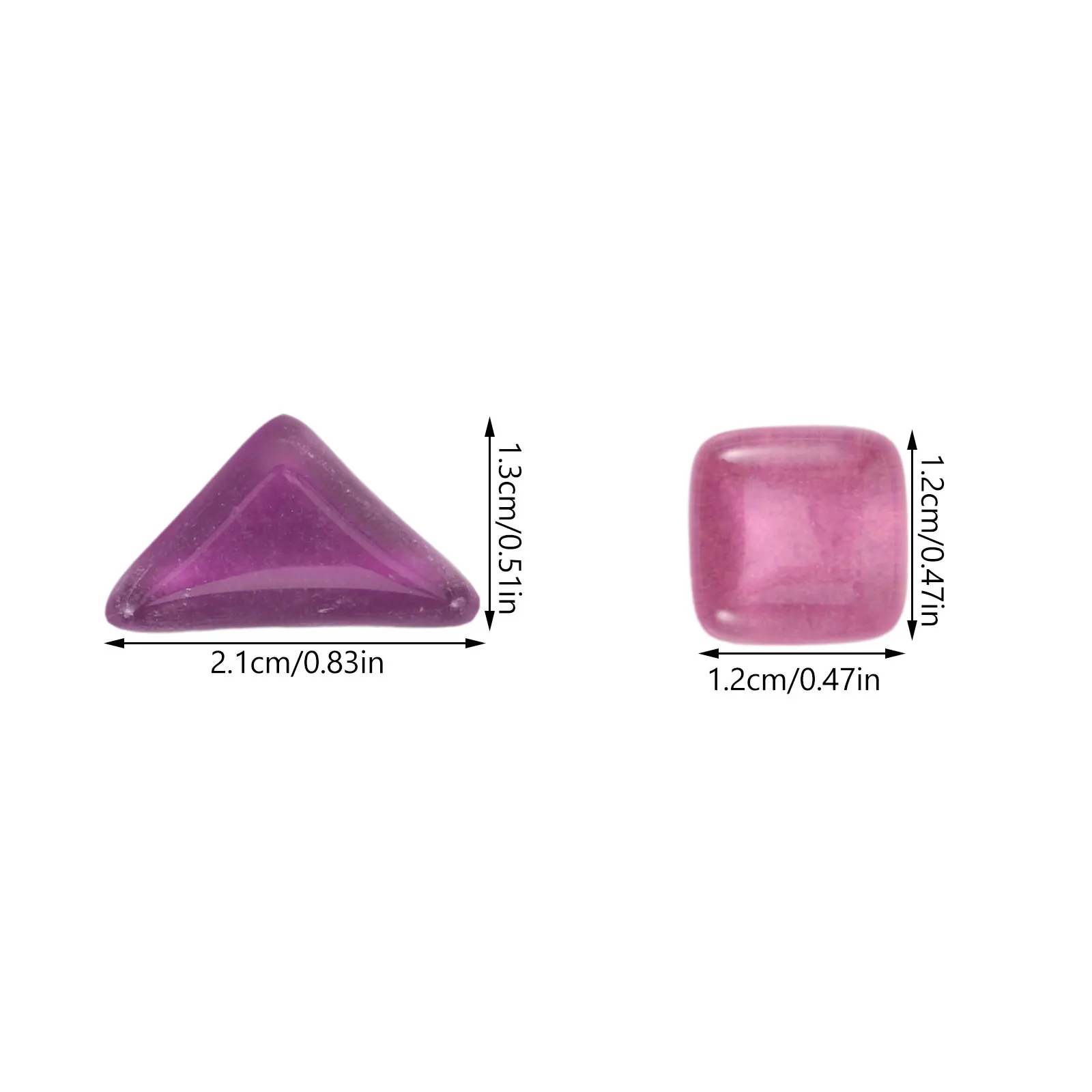 1Set Bright Assorted Purple Glass Mosaic Tiles Flat Back Small Tiles for DIY Crafts Wall Stickers Decorative Arts Supplies