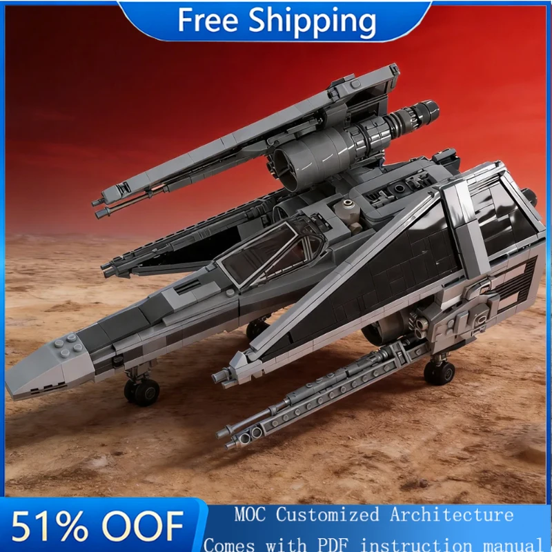 

1156 PCS MOC Star Battle Ugly Star Fighter Series Model Building Blocks Brick Creative Assembly For Kids Popular Birthday Gifts