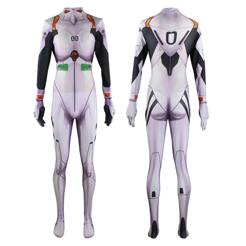 

AIAI 2025Japanese Anime Langley Soryu Mari Rei Ayanami Cosplay Costume EVA Asuka Test Jumpsuits Zentai Suit Bodysuit For H