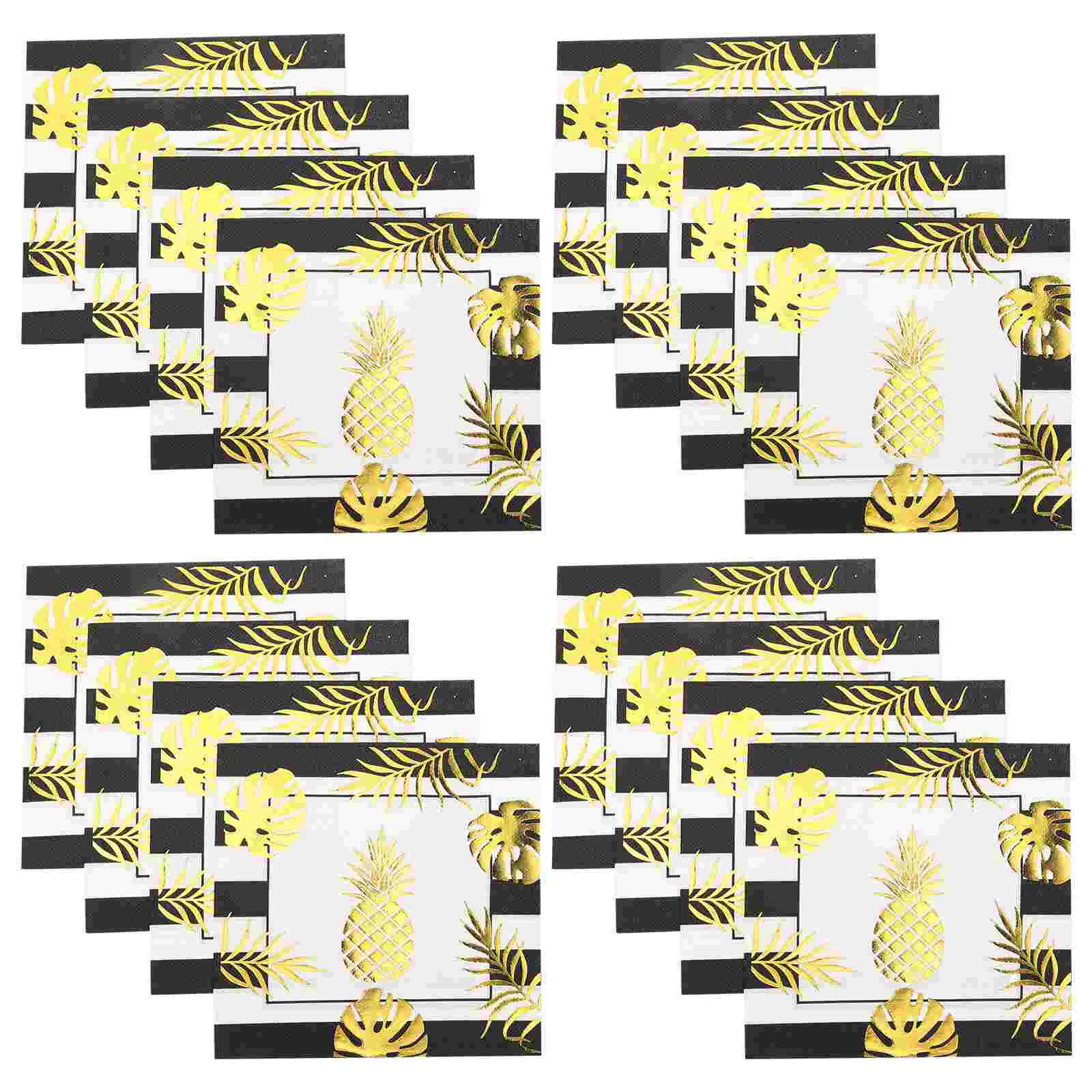 

40 Pcs Disposable Napkins for Party Paper Wedding Decor Virgin Wood Pulp Child Table Decoration Birthday Cocktails
