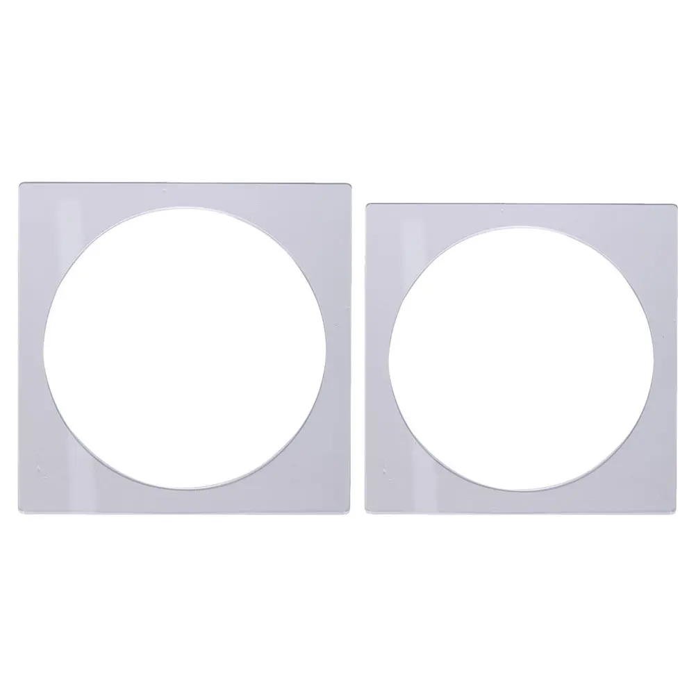

2pcs Large Thousand Layer Cake Molds Acrylic Scraping Plate Decorate Disk Reusable Baking Tools Cake Decorating Supplies Kitchen