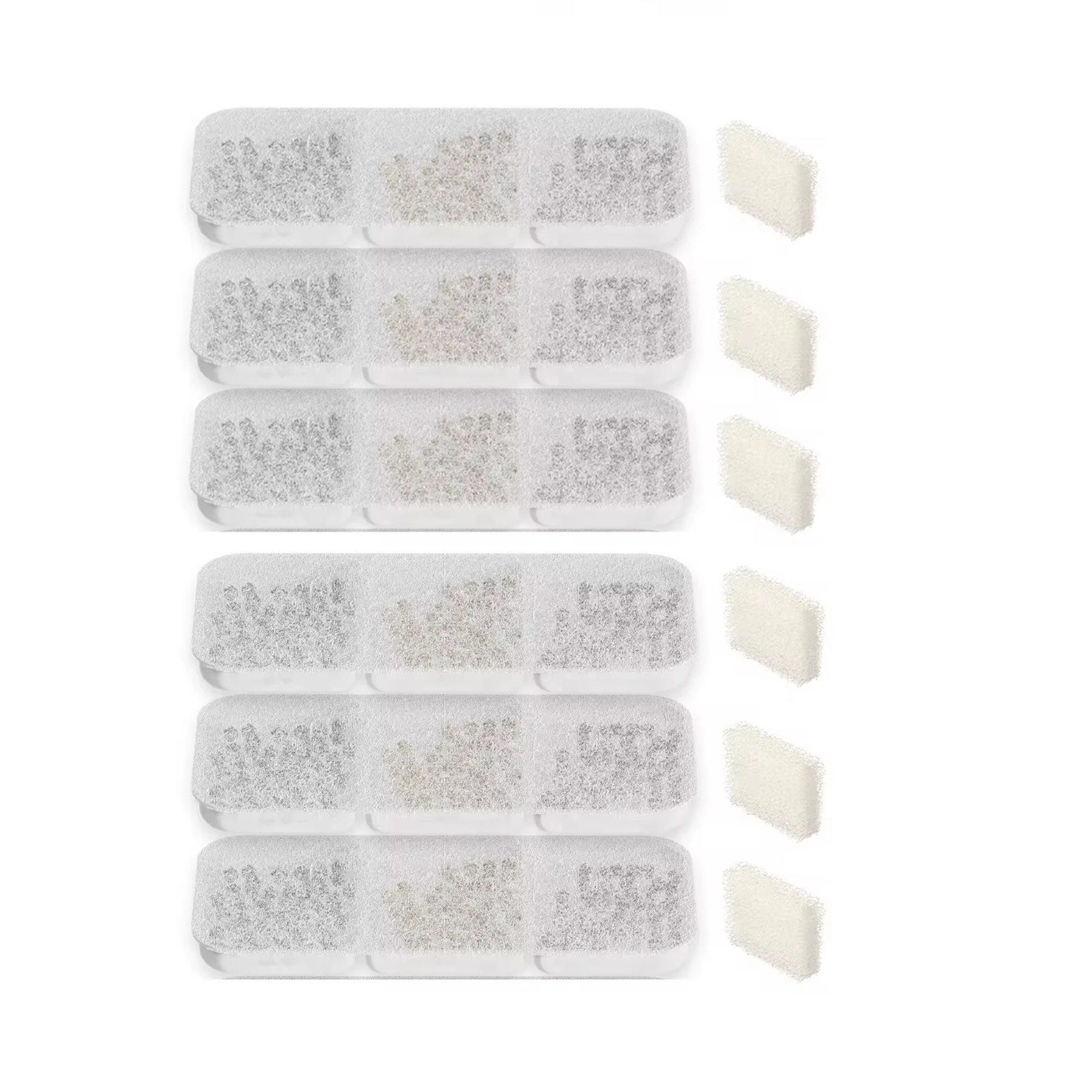 Petwant W4 and W4-S1 Wireless Induction Automatic Pet Water Dispenser Accessories 3 6 9 Piece Universal Filter Cartridge Set