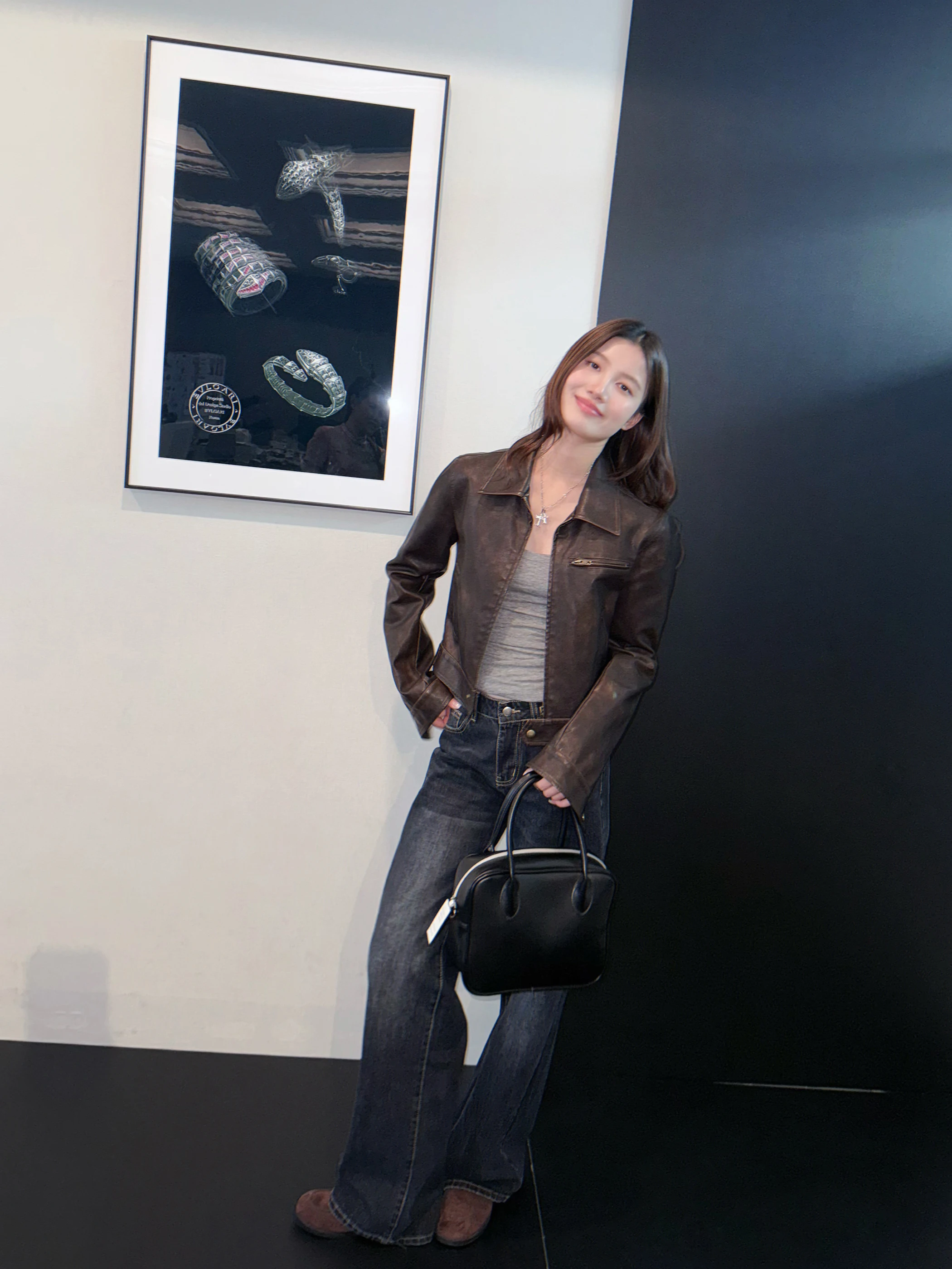 بارد الأمريكية الرجعية ort الجلود Jaet المرأة دراجة نارية الملابس بو معطف جلد أعلى سستة سليم صالح المياه Waed الجلود