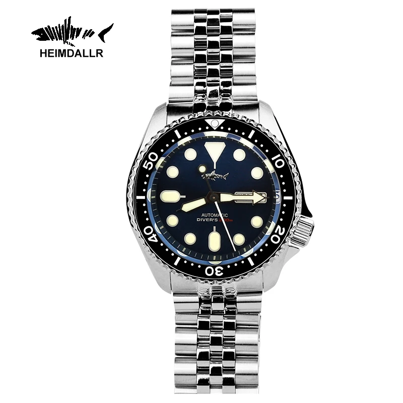 

HEIMDALLR Skx007 мужские часы NH36 механизм Sharkey керамический безель 200 м водостойкие сапфировые автоматические механические часы для дайвинга для мужчин