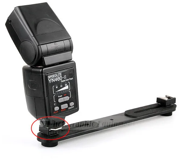 فلاش الكاميرا Speedlite الحذاء الساخن محول قوس حامل 1/4 المسمار ترايبود فلاش حامل جبل ملحقات استوديو الصور [لا تتبع]