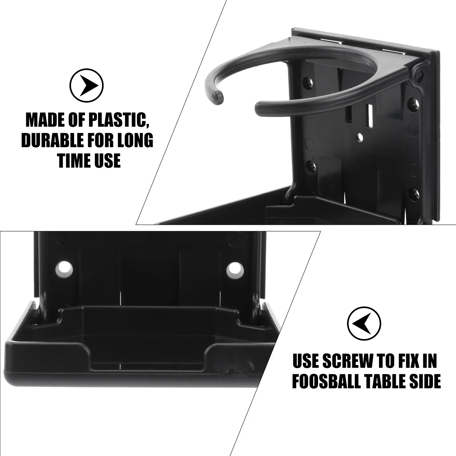 2 قطعة فووسبالل الجدول حامل الكأس البلاستيك شرب زجاجة تخزين الرف تصاعد الجانب إصلاح ل Rv اكسسوارات طاولة المطبخ #4