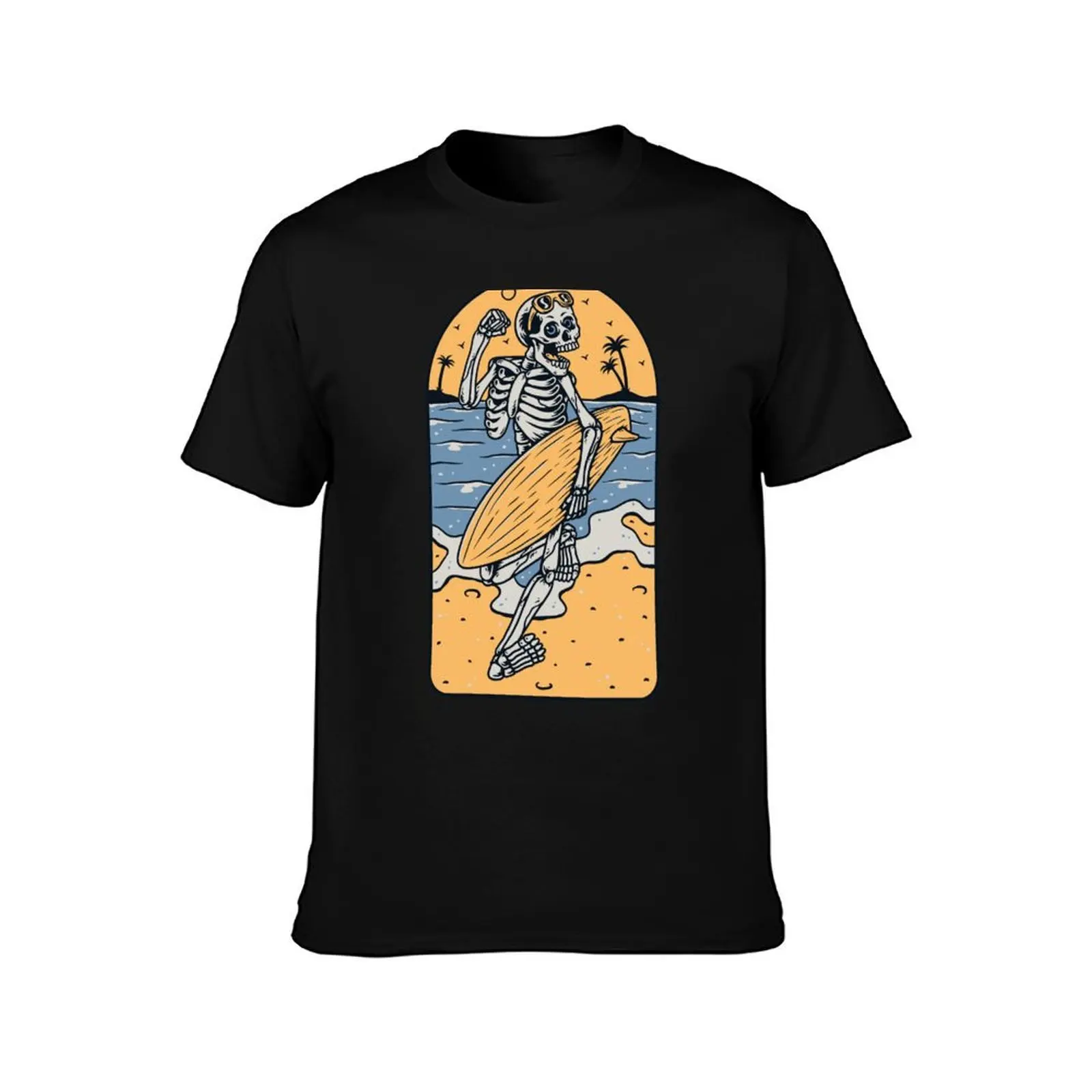 ENDLESS SUMMER SURF DESIGN T-Shirt Everyday Wear Basic Short Sleeve Top T-Shirt