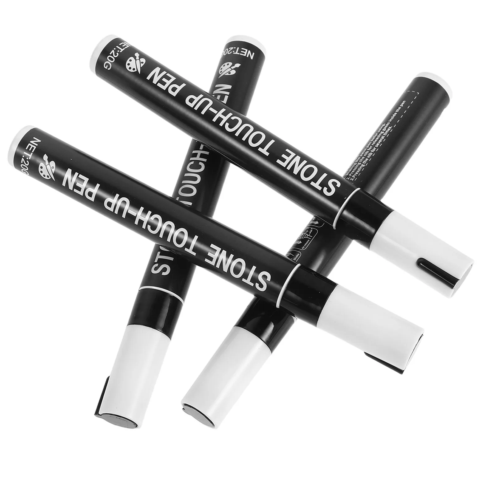 4Pcs Based Paint Pens Weatherproof Stone Marking Pen for Tombstone Headstone Engraving Repair Outdoor Permanent Marker
