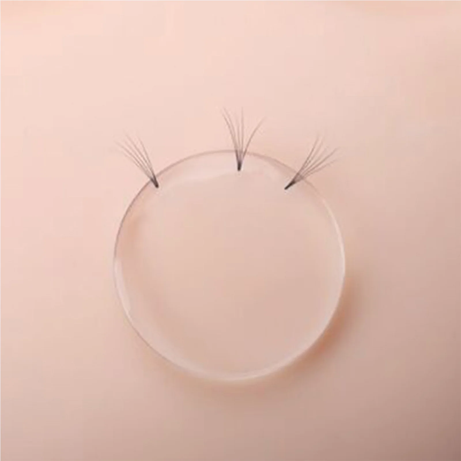 

6Pcs Eyelash Extension Silicon Pads Round and Rectangular Shapes Reusable Lash Trays for Grafting Smooth Application False Lash