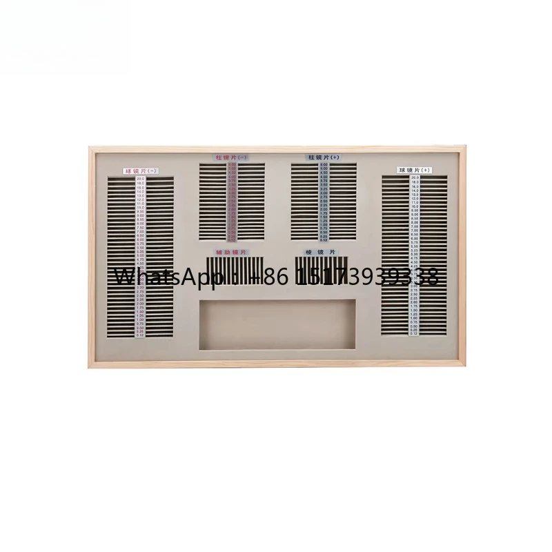 Optometry Trial Tray Plastic Wood Ophthalmic Box Eyesight Test Lens Case Trial Lens Trial Frame Storage Aluminum Box With Lock