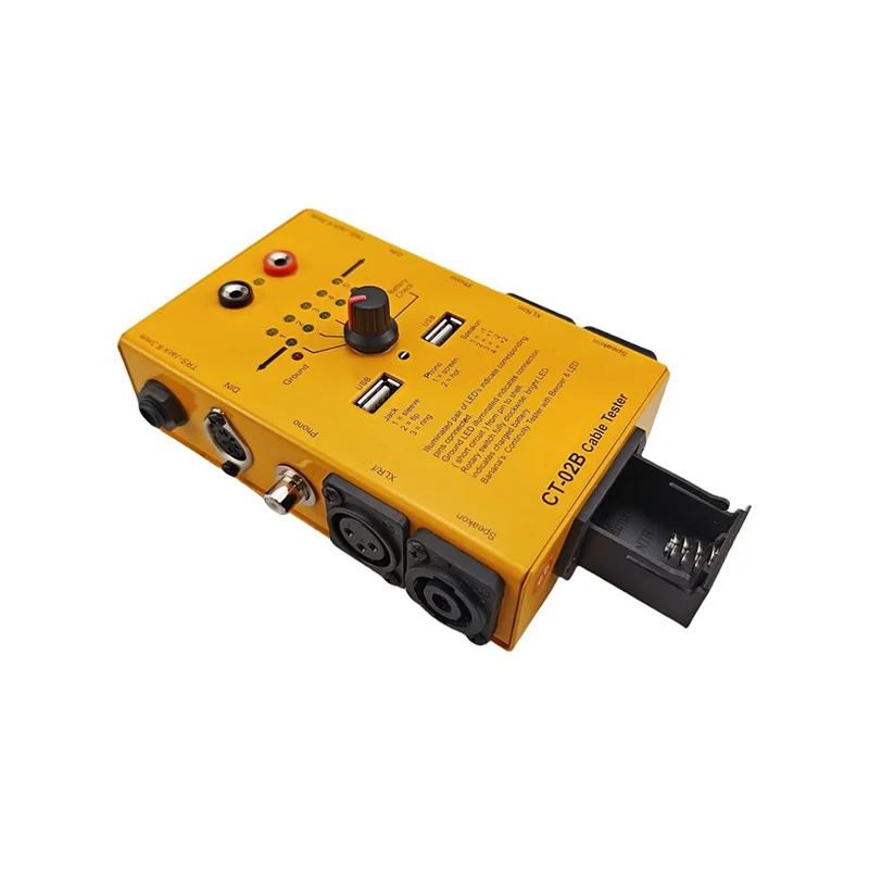AT93-CT-02B Cavo audio XLR Strumento di test multiuso Cablaggio tecnico Tester cavo multifunzionale Linea laterale audio