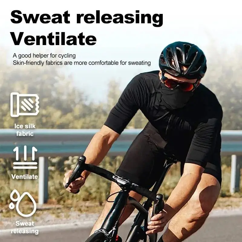 Ice Silk UV Protection Summer Neck Gaiter Breathable Multi-purpose Magic Bandana Face Cover Cycling Motorcycle Fishing Outdoor