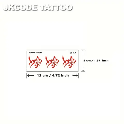 Röda personliga designade 8 best sales specialanpassad tatuering - №6