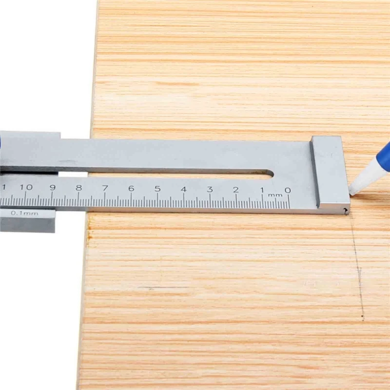 Marking Gauge 300mm Marking Tool Marking Gauge Metal Rulers Marking Edges Gauge Tool with Measuring Scale