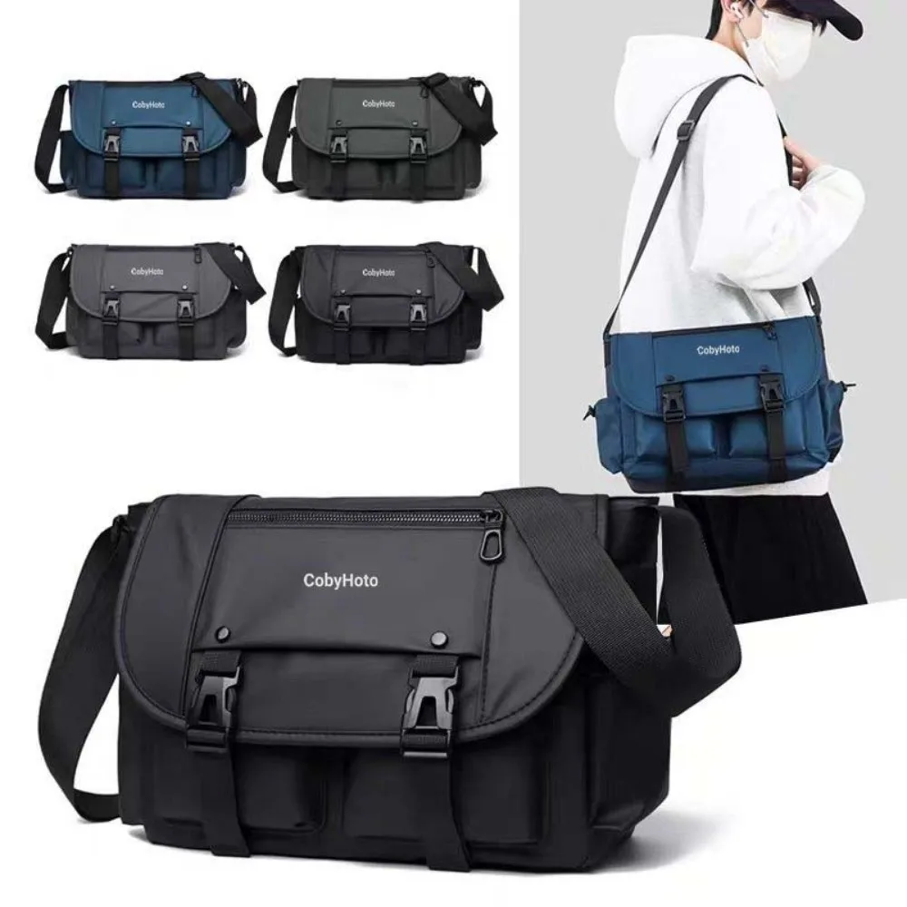 

Сплошной цвет, мужская сумка через плечо, большая вместительная дорожная сумка, деловая сумка на плечо, многофункциональная большая квадратная сумка с несколькими карманами