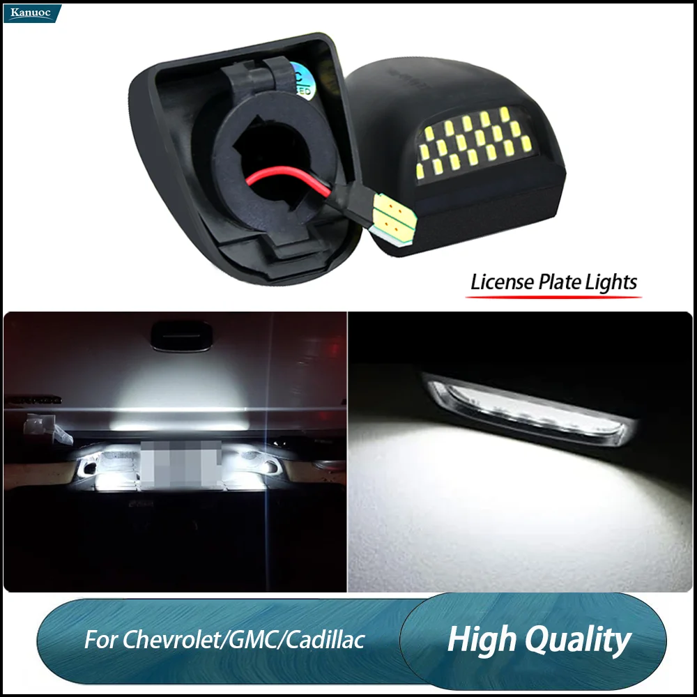 

2Pcs LED License Plate Lamp Kit For Chevrolet Silverado/GMC Sierra Yukon/Cadillac Escalade