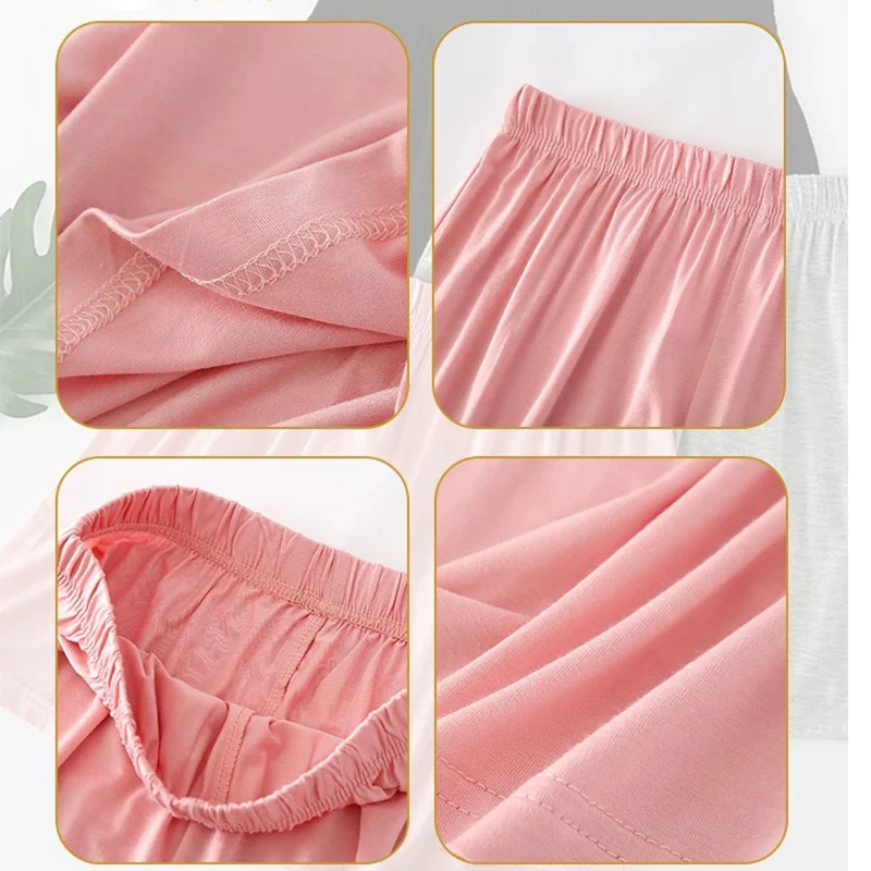 Summer Women\'s Sleep Bottoms Women Soft Thin Shorts Casual Homewear Pants At Home Sleepwear Solid Color Sleeping Short Pants