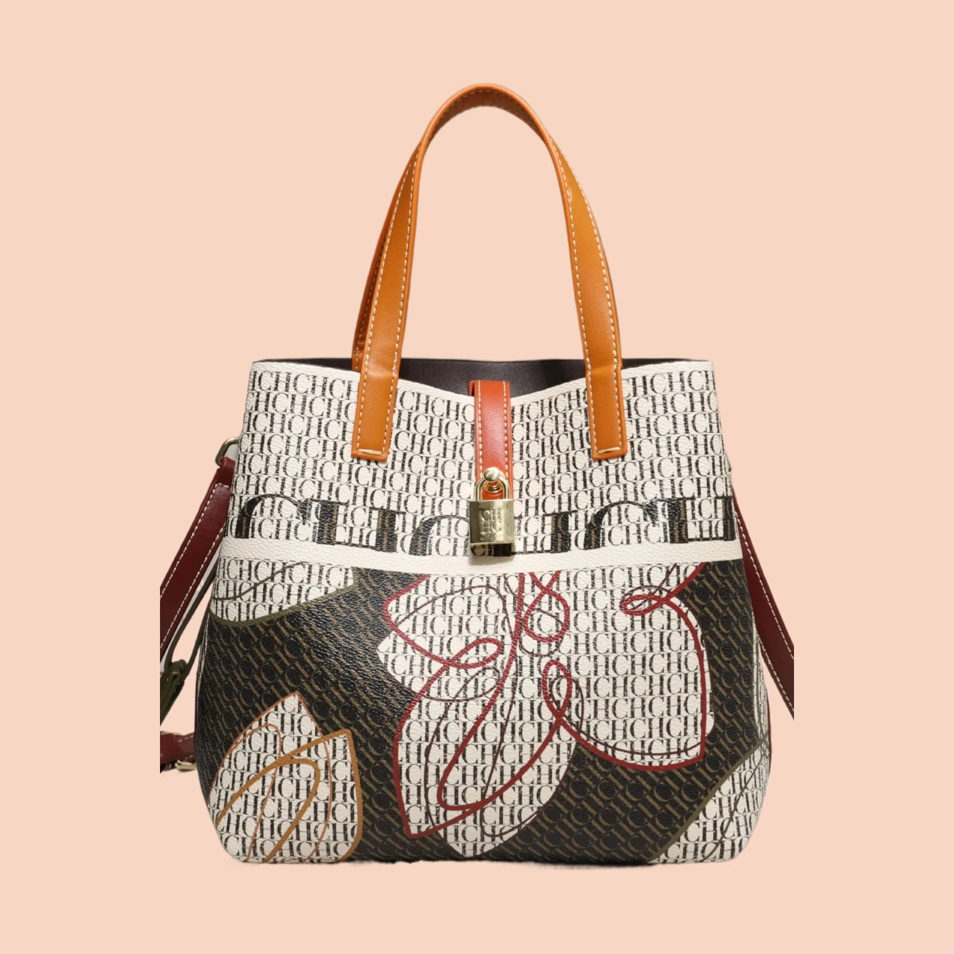 

Модная женская сумка через плечо в парижском стиле, винтажная модная дизайнерская сумка-тоут большой вместимости с элегантным кожаным логотипом с буквами