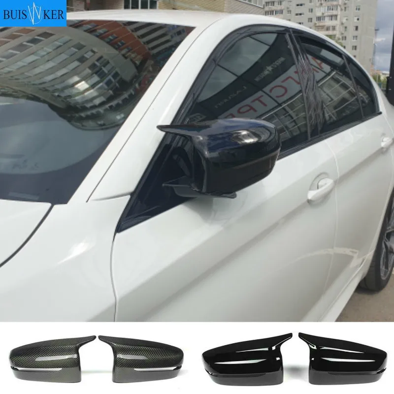 LHD Carbon Fiber Exterior Side Rearview Mirror Cover Trim For BMW 3/5/6/7/8-Series G11 G12 G14 G15 G20 G21 G30 G31 G32 2019 2020