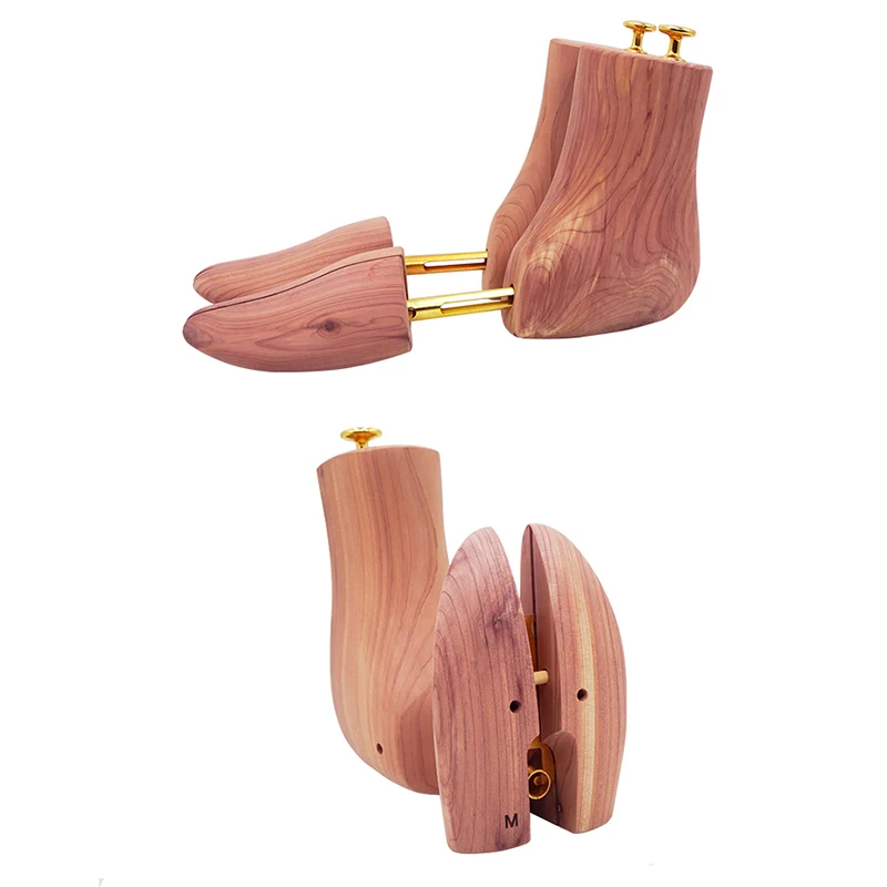 Men's and Women's Single Tube Adjustable Red Cedar Boot Stretcher Wood Shoe Tree
