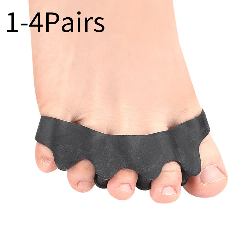 

1/2/3/4/Pairs Gel Toe Separator Pedicure Finger Spreader Bunion Corrector Straightener Spacers Stretchers Foot Care Correction