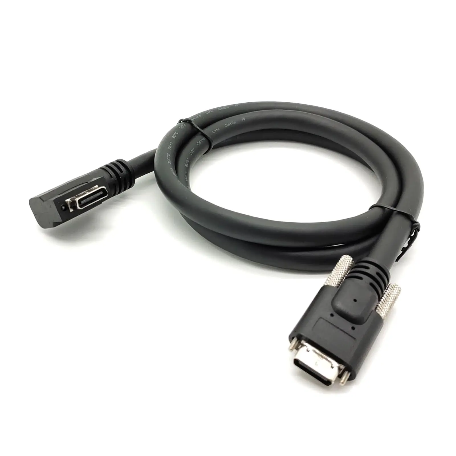 CameraLink SDR Right-Angle Screw Lock Cable 1m, Compatible with DALSA JAI