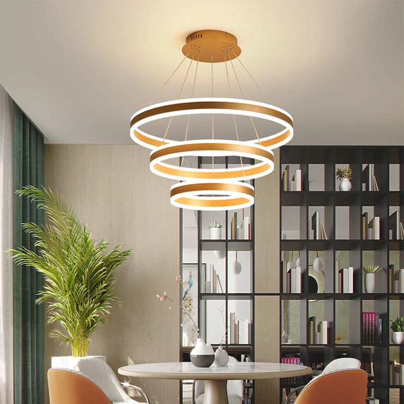 Imagem -03 - Modern Led Ceiling Chandelier Lustre Light Sala de Estar Sala de Jantar Quarto High End Villa Hotel Iluminação Decorativa