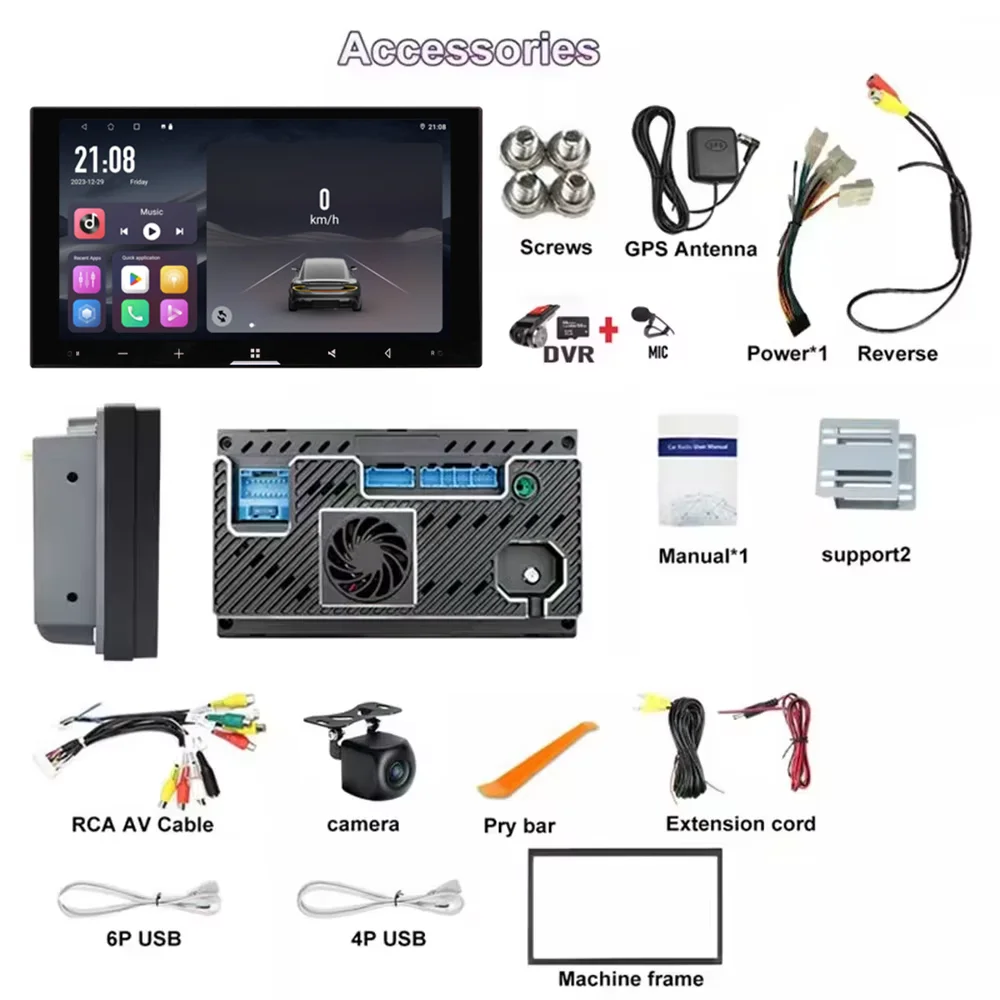 For Toyota Corolla Camry Celica 2000-2005 Car Radio Android 15 7