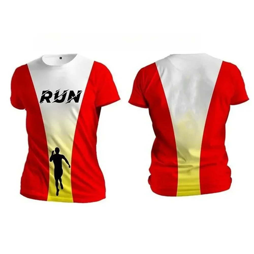 

Running Sports 3D Printing Summer Unisex Short Sleeve T-Shirt Fitness Sports Outdoor Quick Drying Loose And Comfortable Clothes