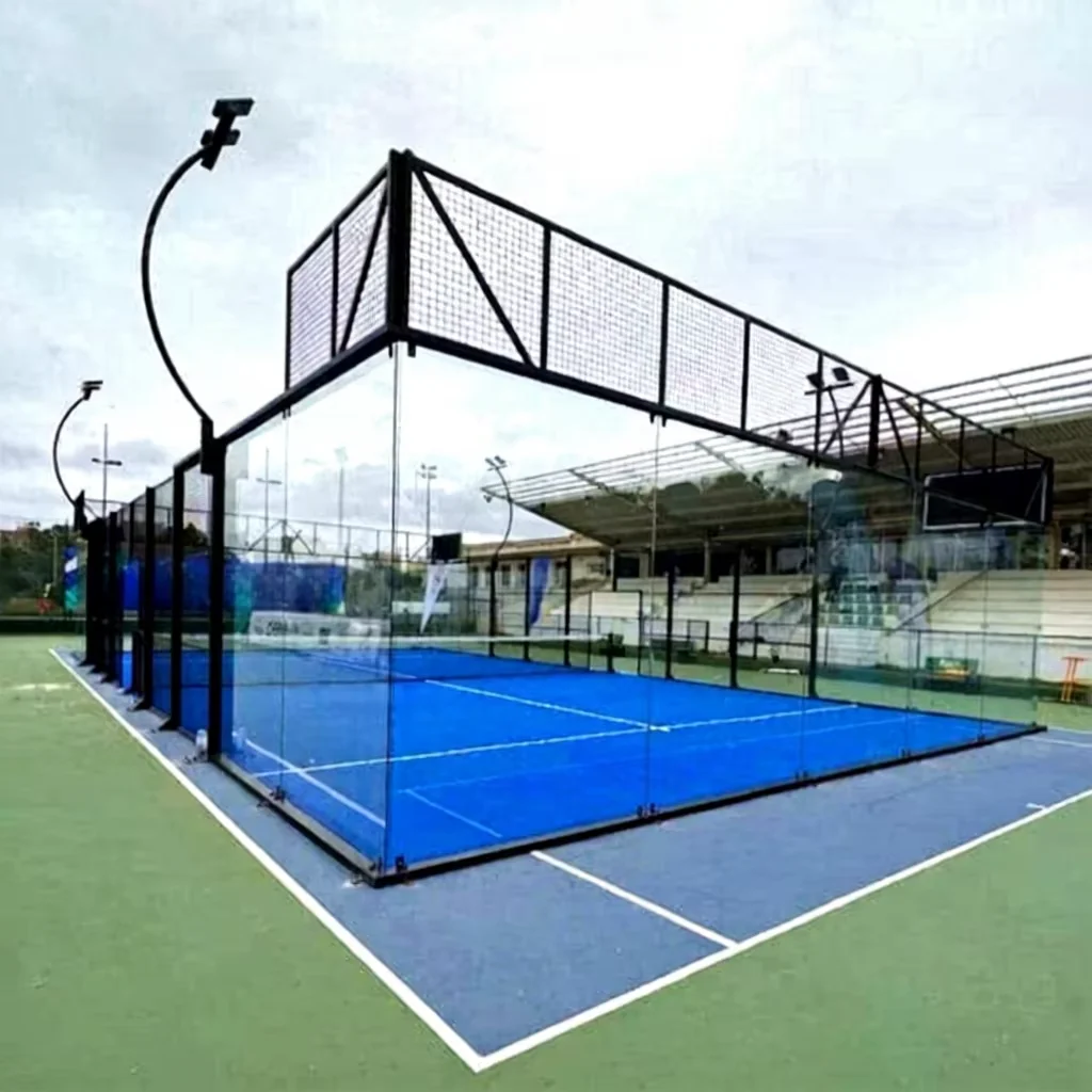Outdoor Panoramic Padel Court Cage Tennis Court Facilities Factory Direct Professional Squash Court