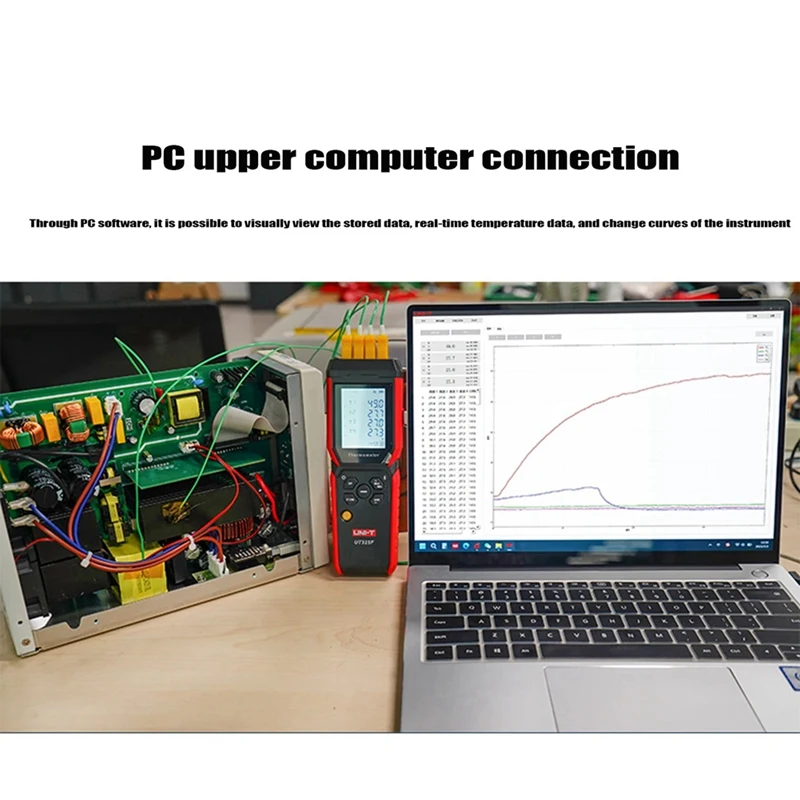UNI-T UT325F Four-Channel Thermocouple Thermometer Multi-Function Contact Thermometer Digital High-Precision Thermometer Durable