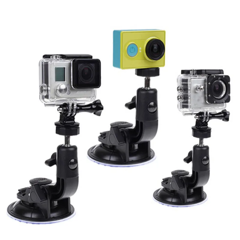 For Gopro Action Camera Suction Cup Mount For Go Pro Hero 11 10 9 8 7 6 5 SJCAM DJI Insta360 Mount Window Glass Sucker Accessory