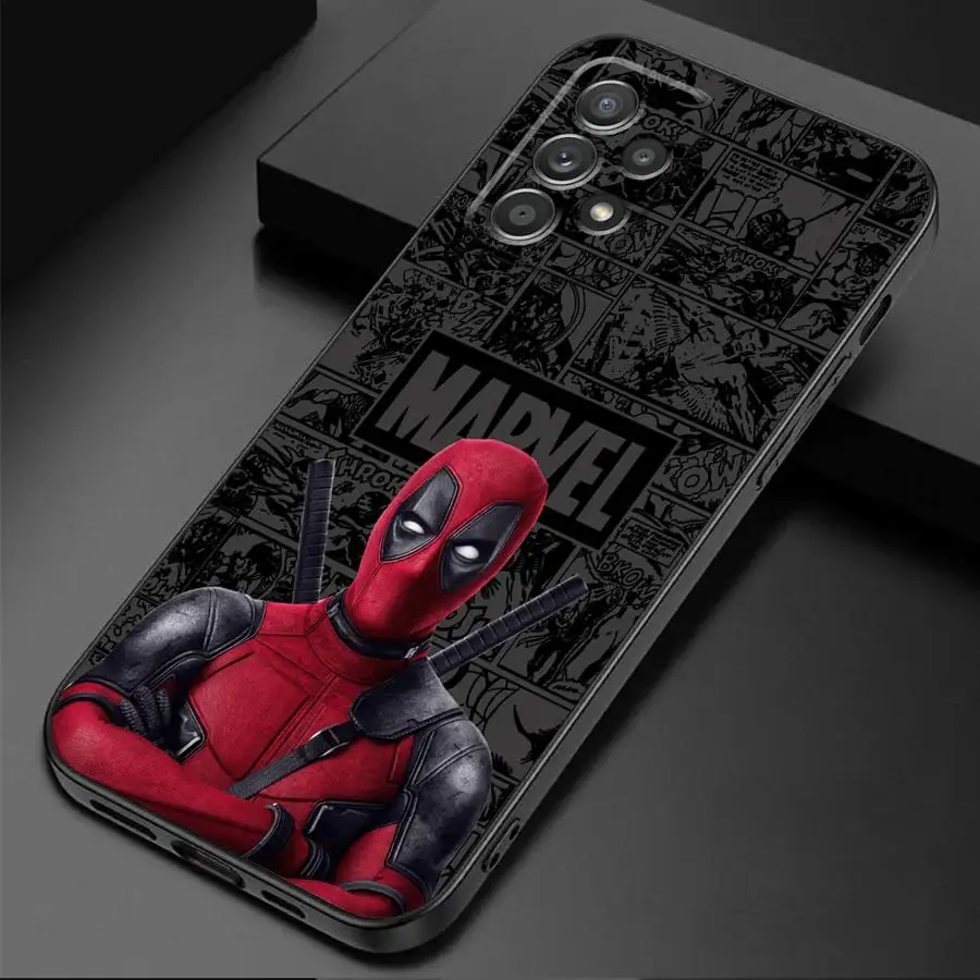 Marvel Deadpool Cool Cover Phone Case for Samsung Galaxy A23 A11 A21s A33 A72 A52 A12 A14 A13 A73 A22 A54 A32 A24 Silicone Soft