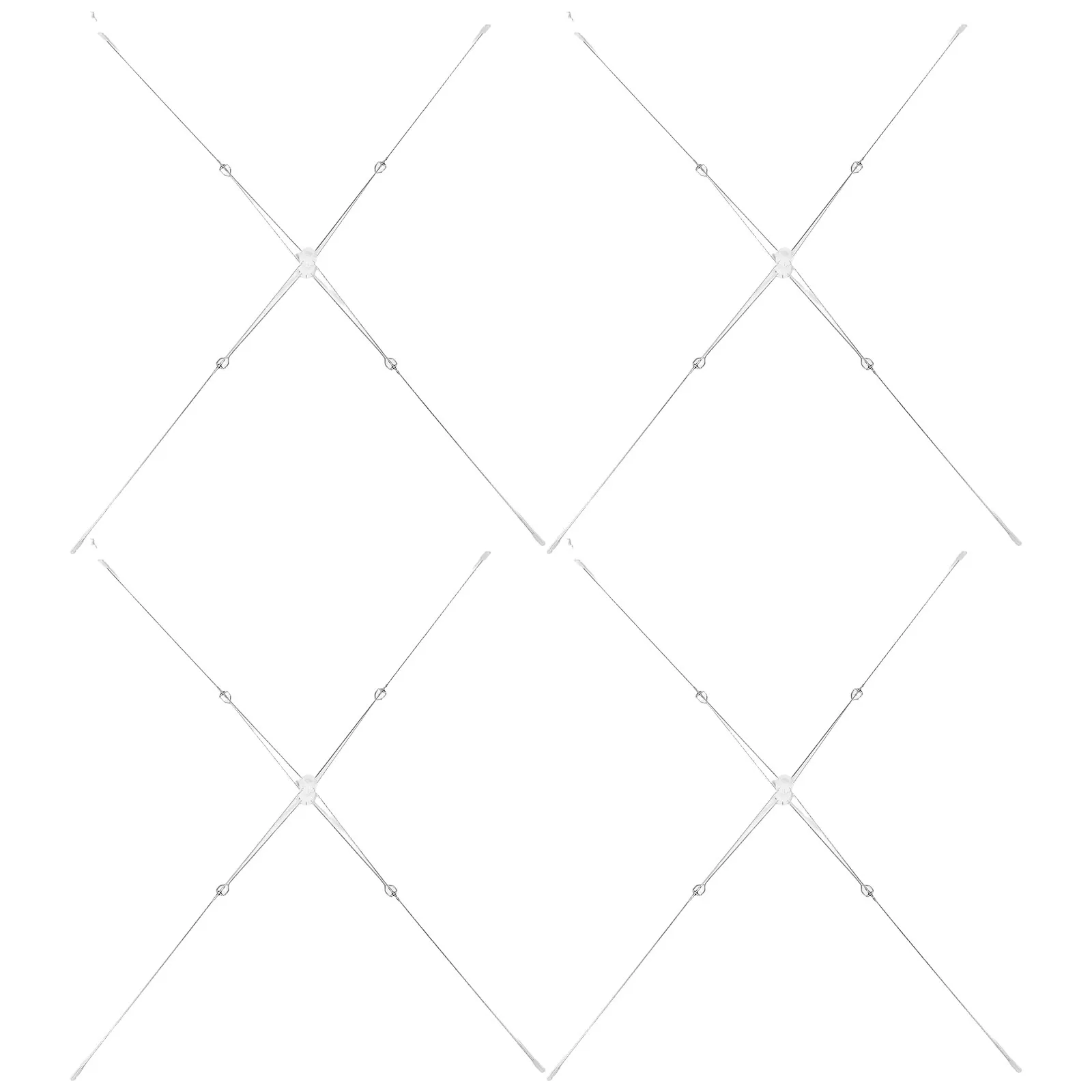 

4Pcs Folding Plate Cover Structure Heavy Duty Steel Food Canopy Frame for Picnic Buffet Outdoor Kitchen Use Universal Dish