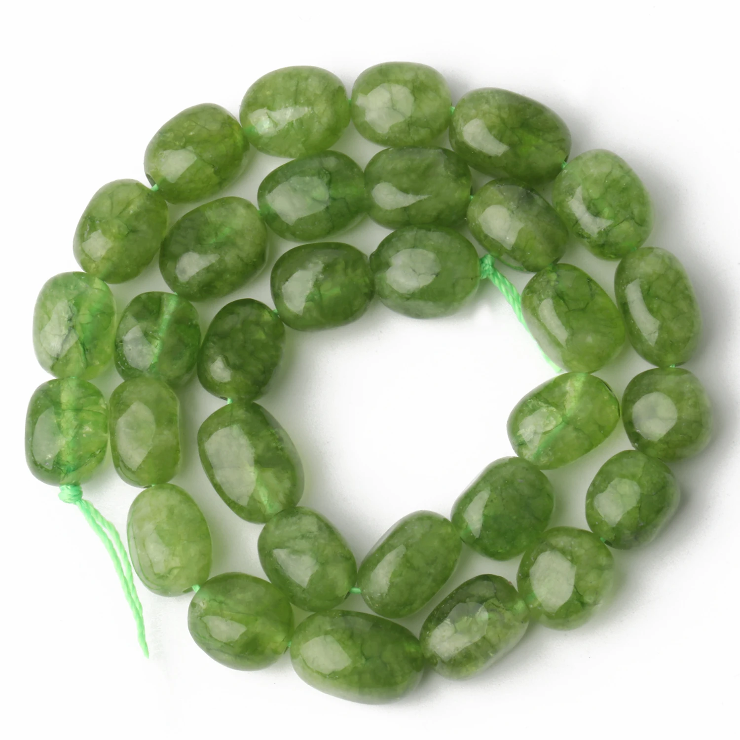 9X11Mm Ovale Natuursteen Apatiet Toermalijn Peridot Kraal Gladde Losse Kralen Voor Sieraden Maken Leverancier Diy Bedelarmband 15''
