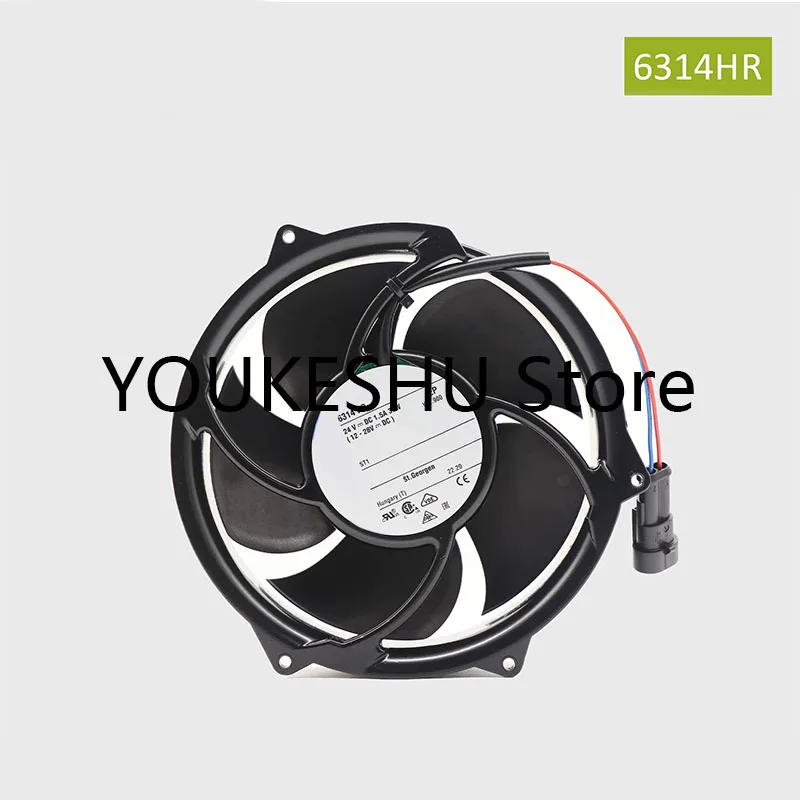 Original 6314HR 24V DC 1.5A 36W Cooling fan ventilation
