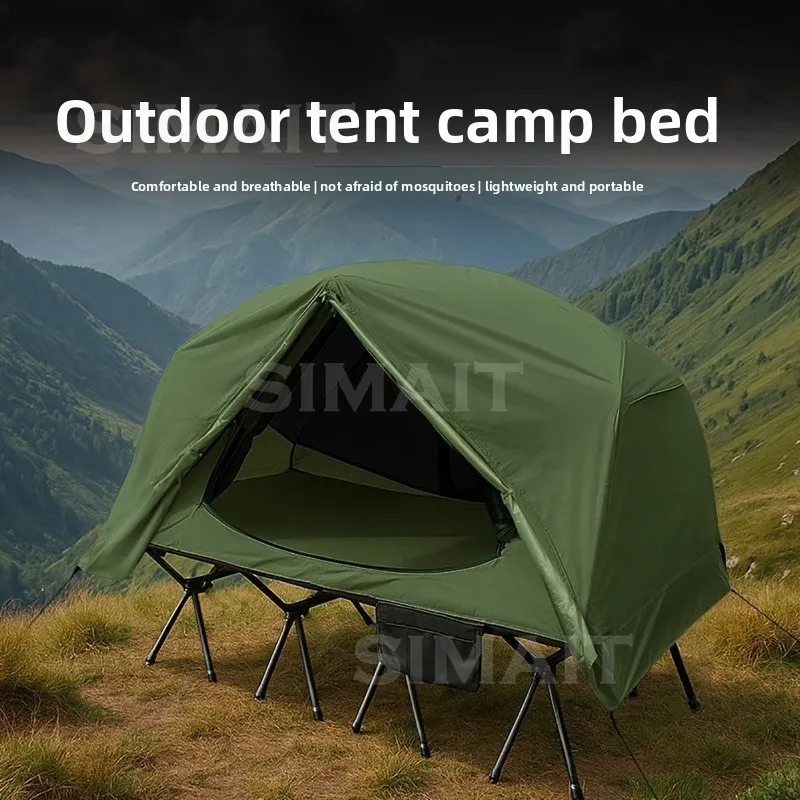 Outdoor Camping Camp Beds, Off-ground Tents, Lightweight, Rainproof and Insect-proof Bed Nets, Field Hiking